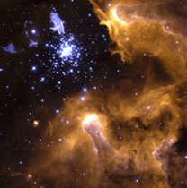 NGC 3603 Star Forming Region.  Hubble Space Telescope. NASA.